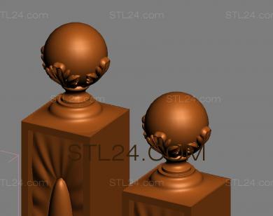 Столбы заходные (SZ_0157) 3D модель для ЧПУ станка